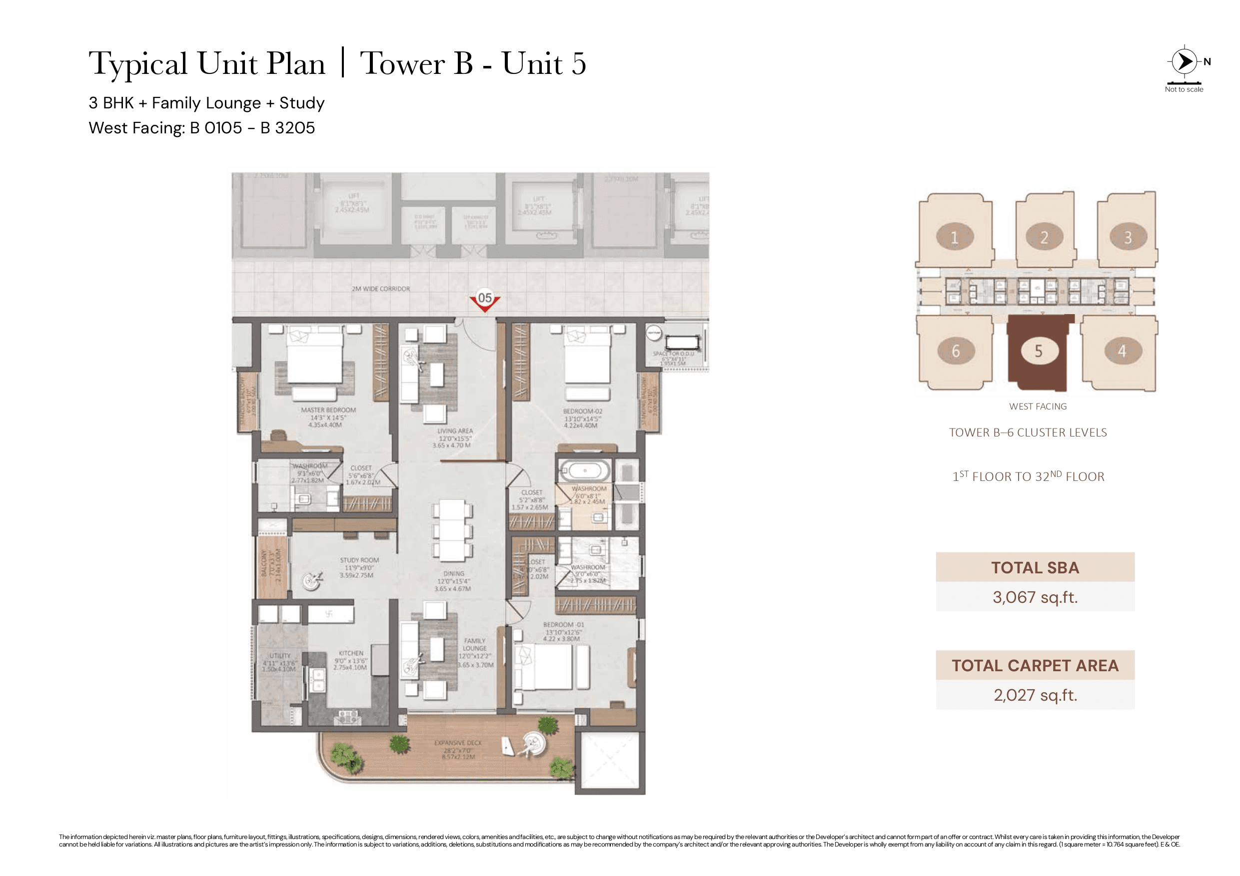 Unit plan - 2027 sq.ft.