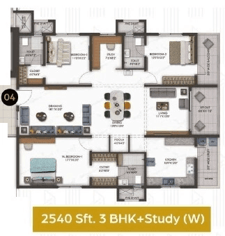 Hallmark Altus Unit plan - 1879 sq.ft.