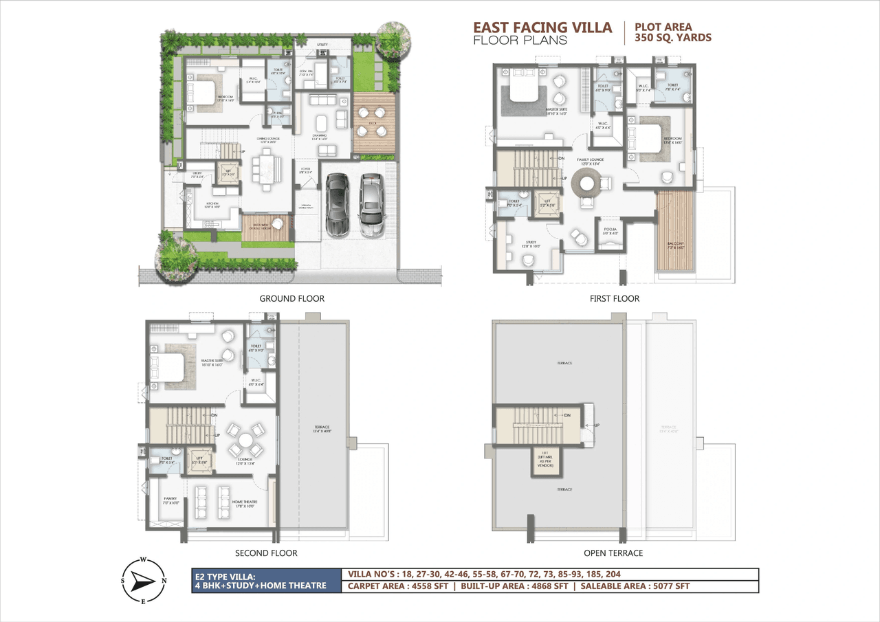Vaishnaoi South Woods Unit plan - 4558 sq.ft.