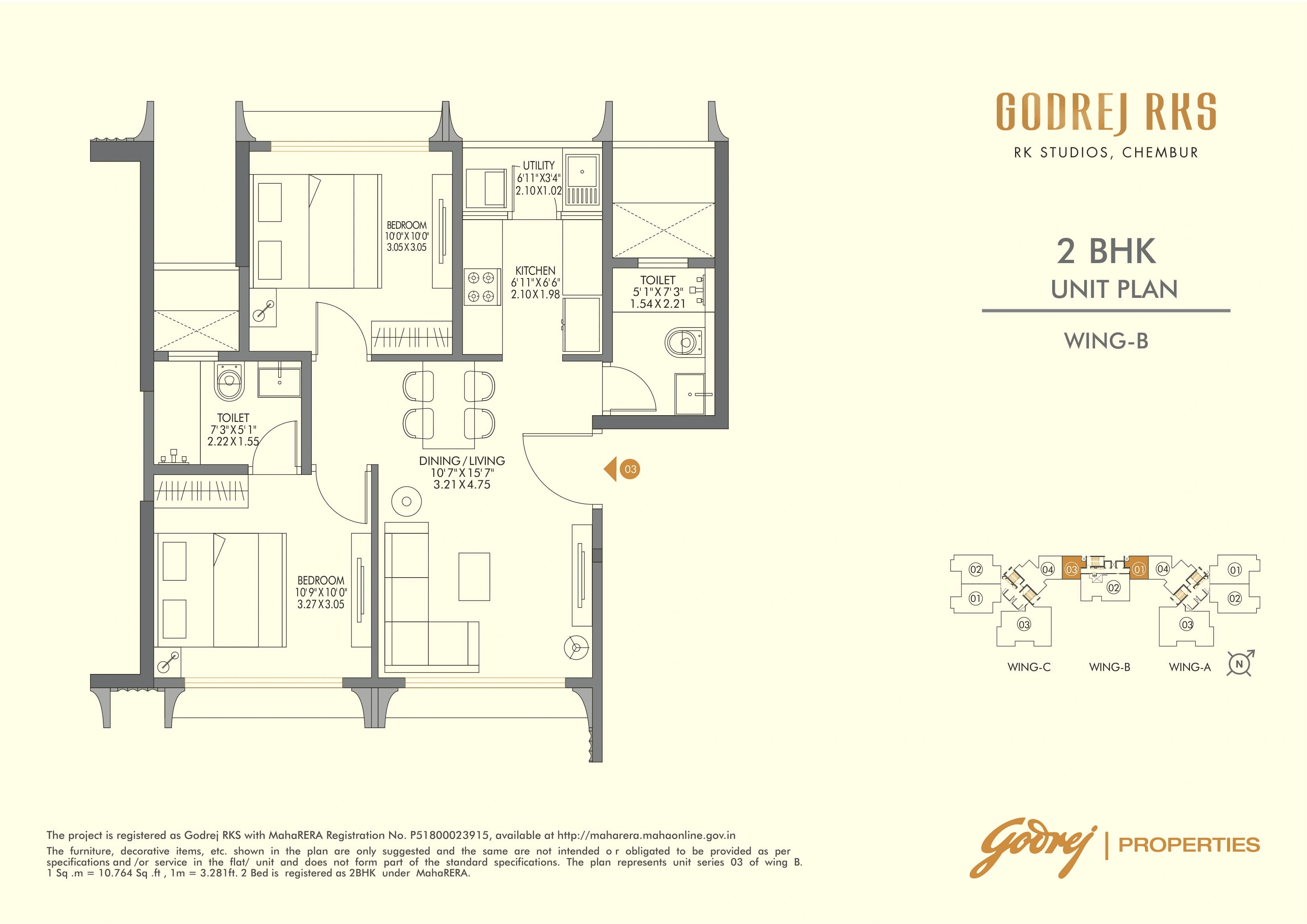 Unit plan - 561 sq.ft.