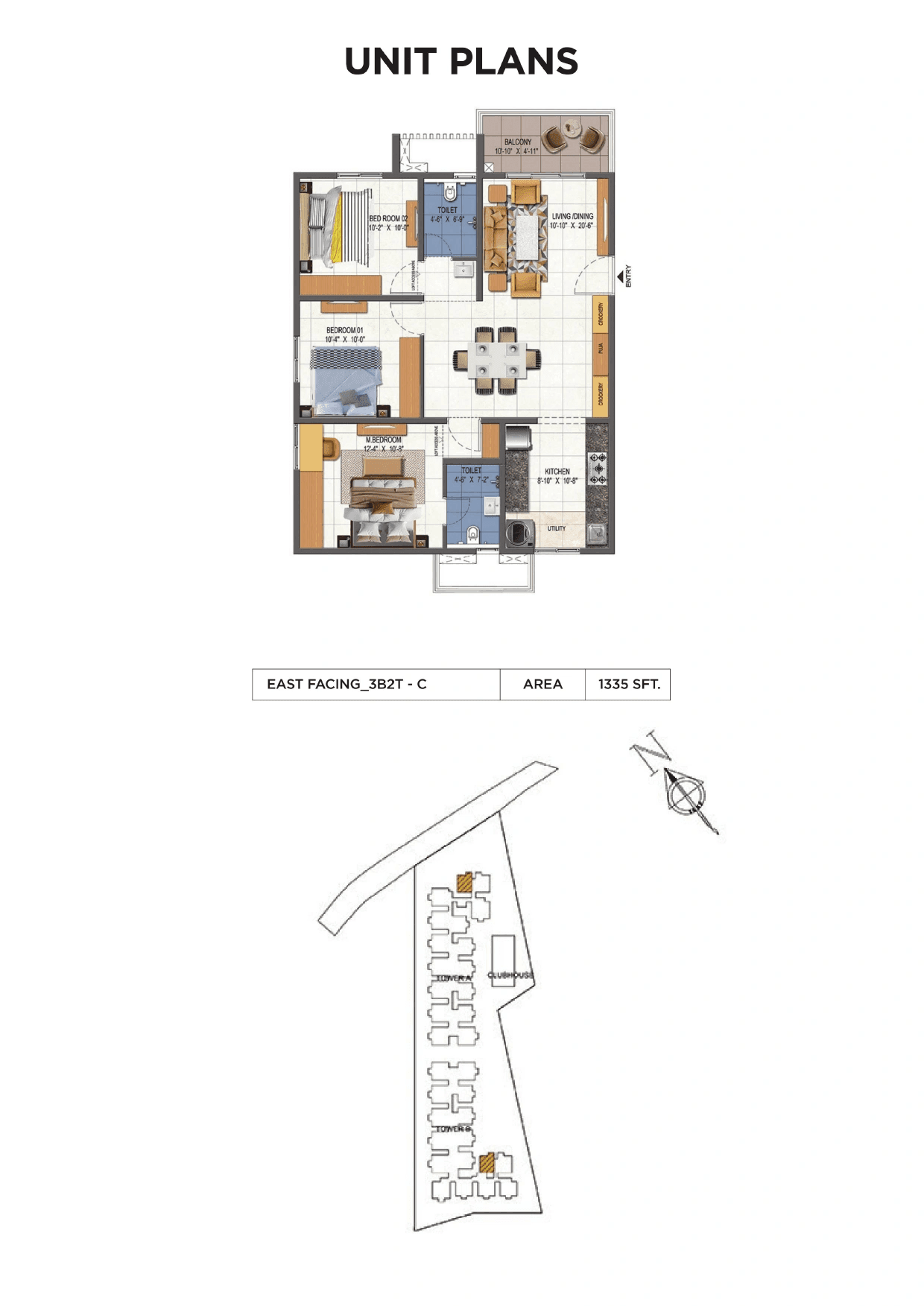 Unit plan - 935 sq.ft.