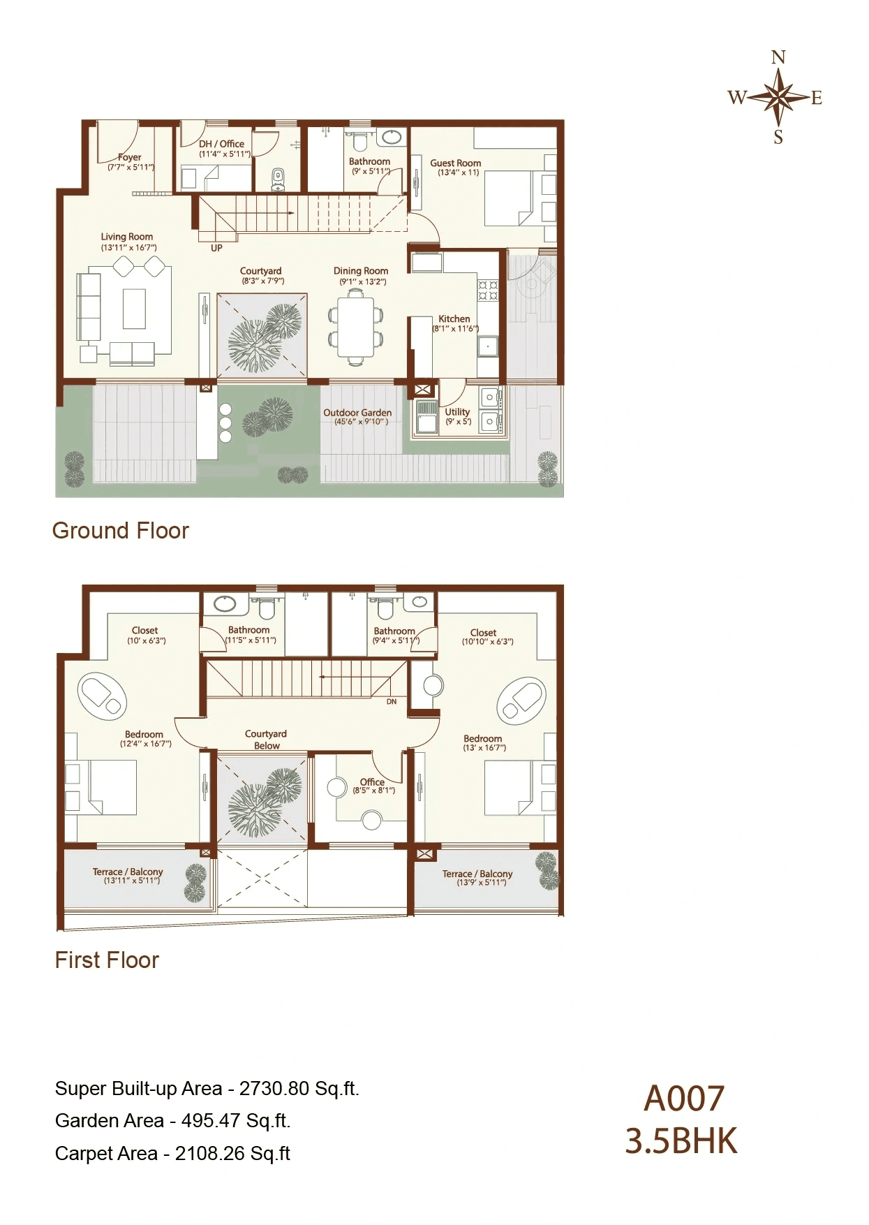 Echoes of Eden Unit plan - 1775 sq.ft.