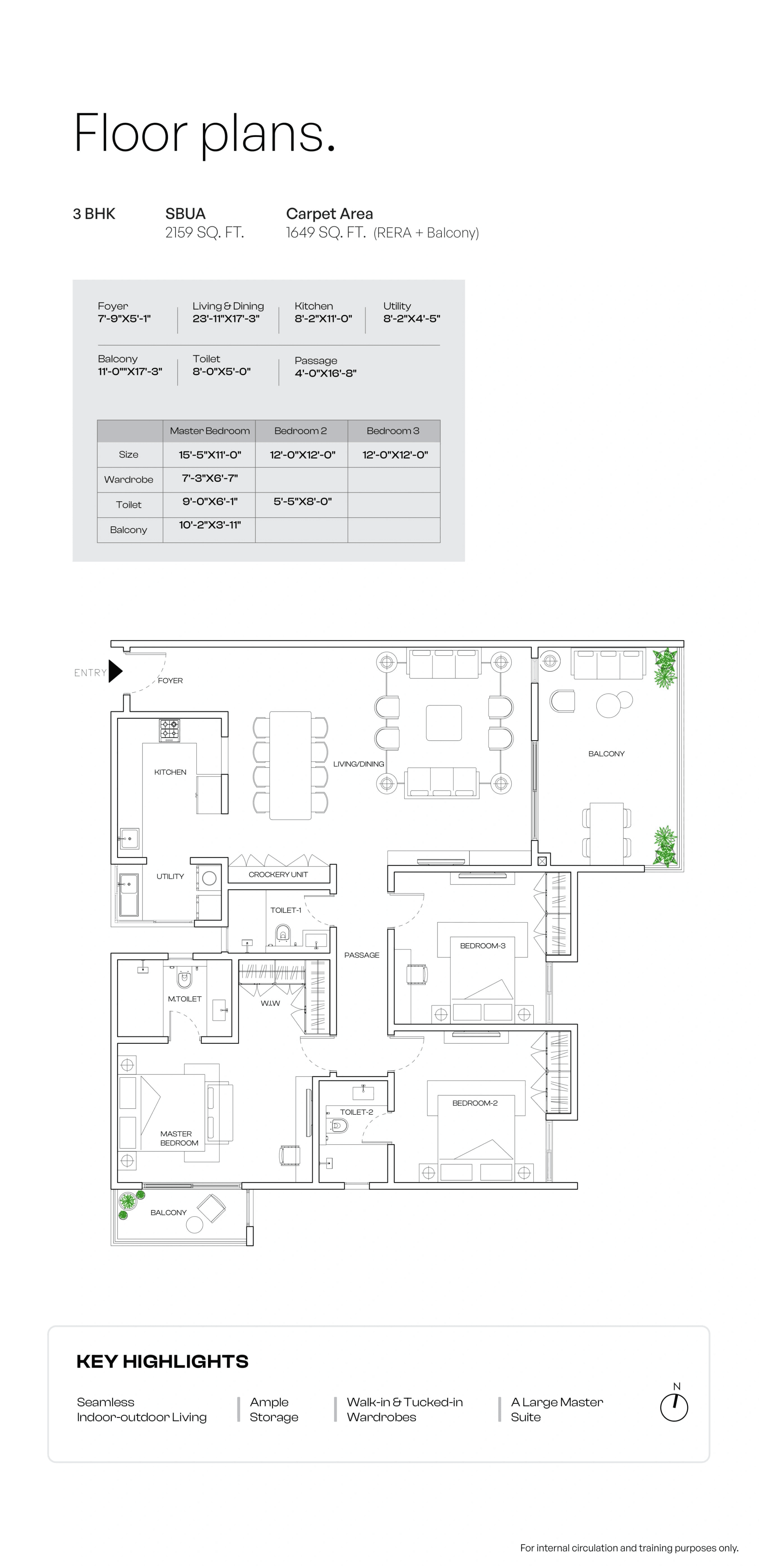 Unit plan - 1649 sq.ft.