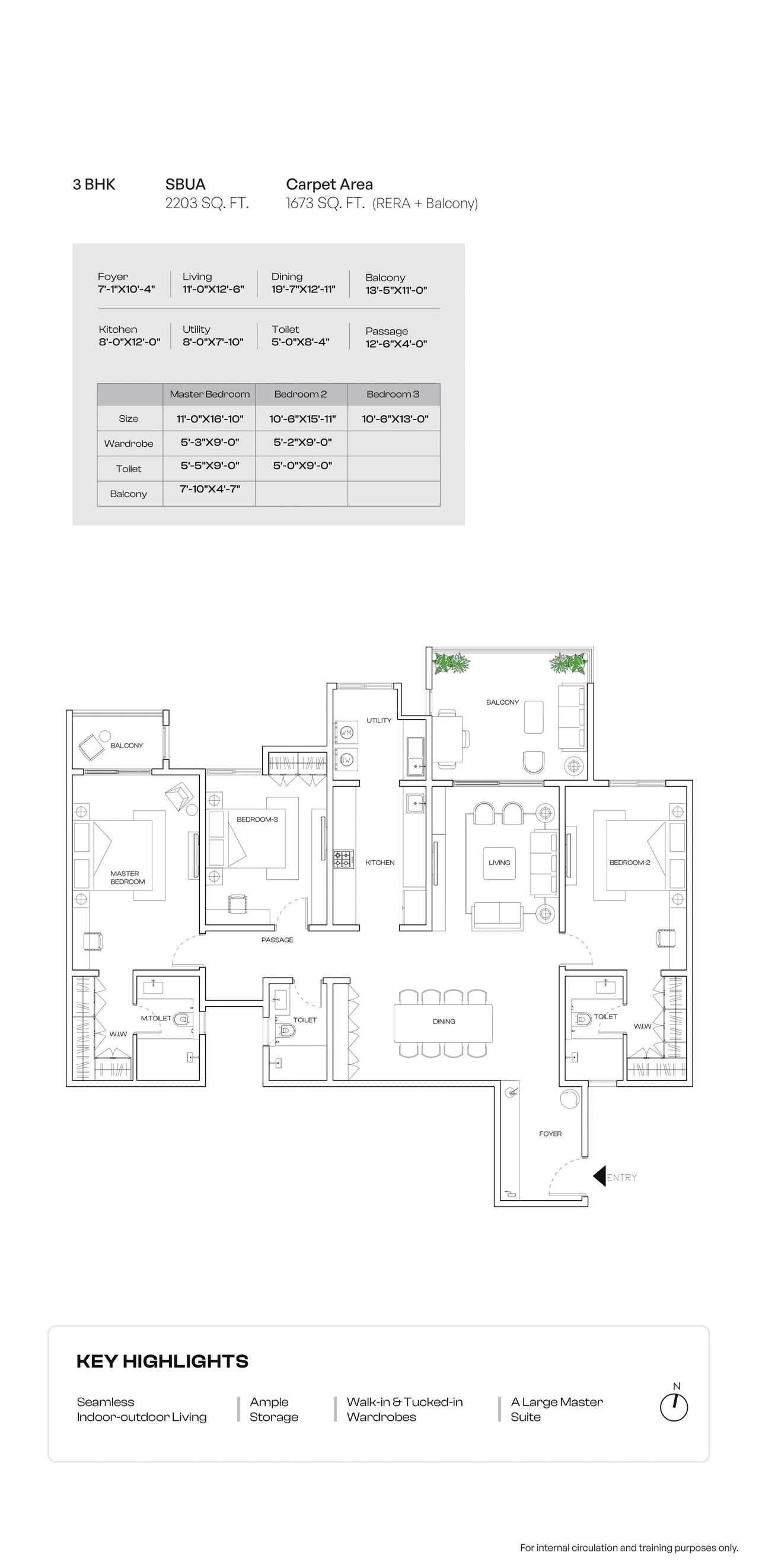 Assetz Zen & Sato Unit plan - 1673 sq.ft.