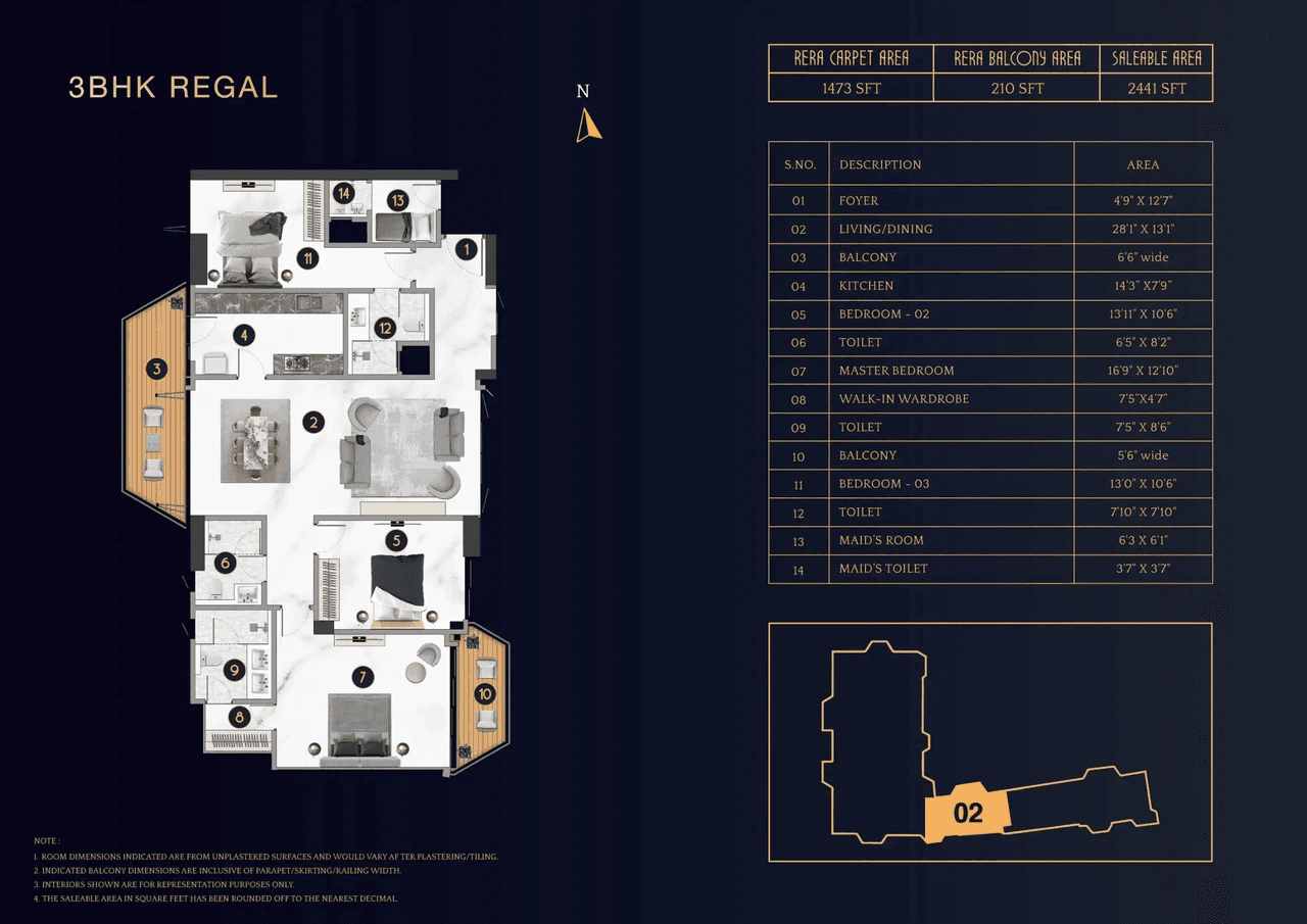 TVS Cascadia Unit plan - 1660 sq.ft.