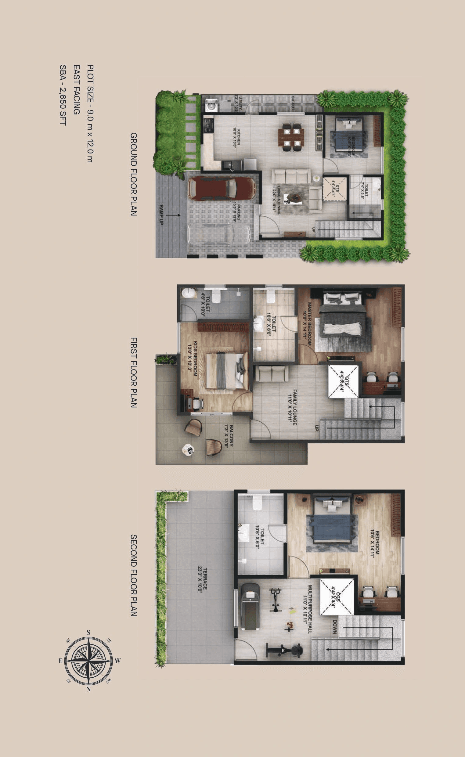 M1 Terra Alegria Phase 2 Unit plan - 1163 sq.ft.