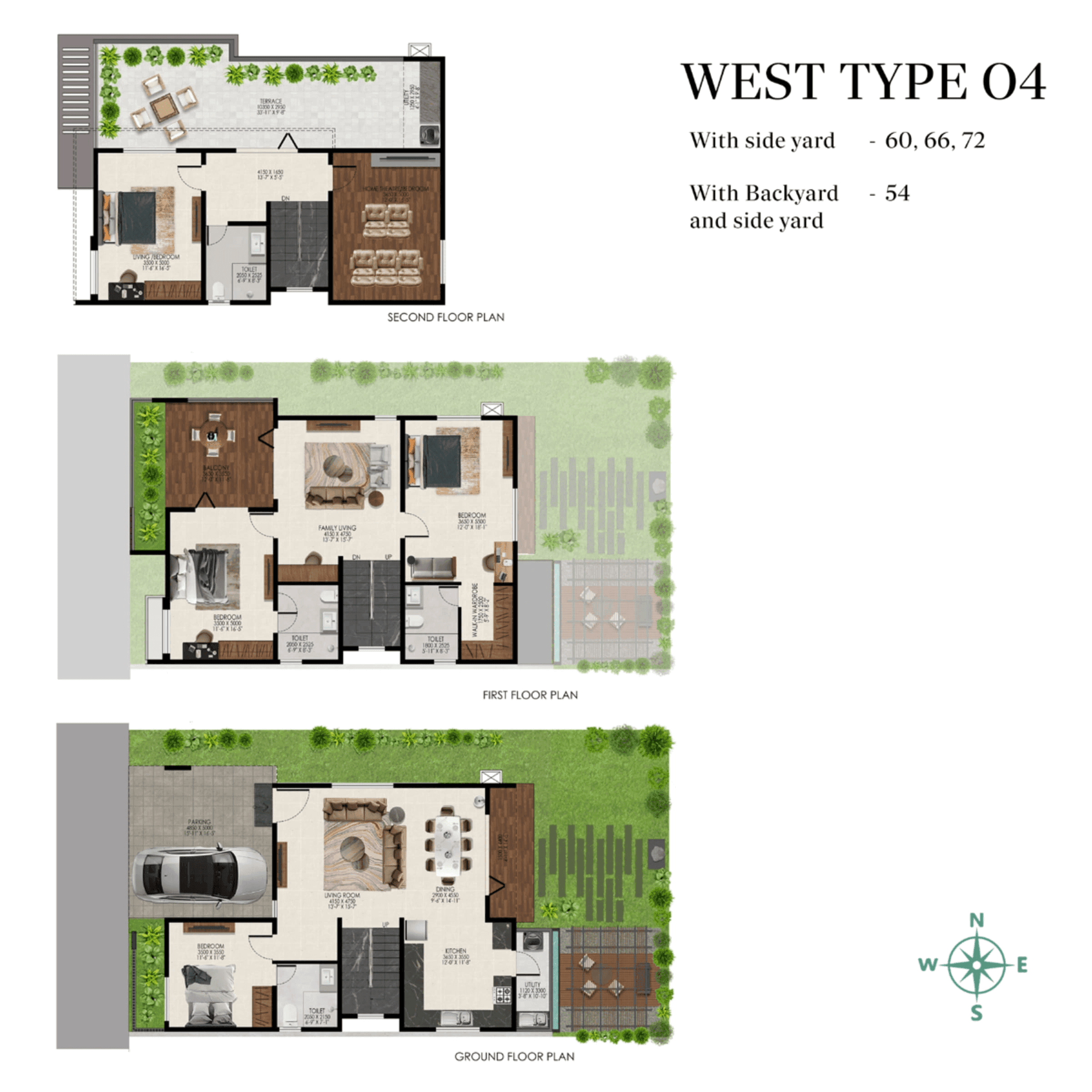Unit plan - 2100 sq.ft.