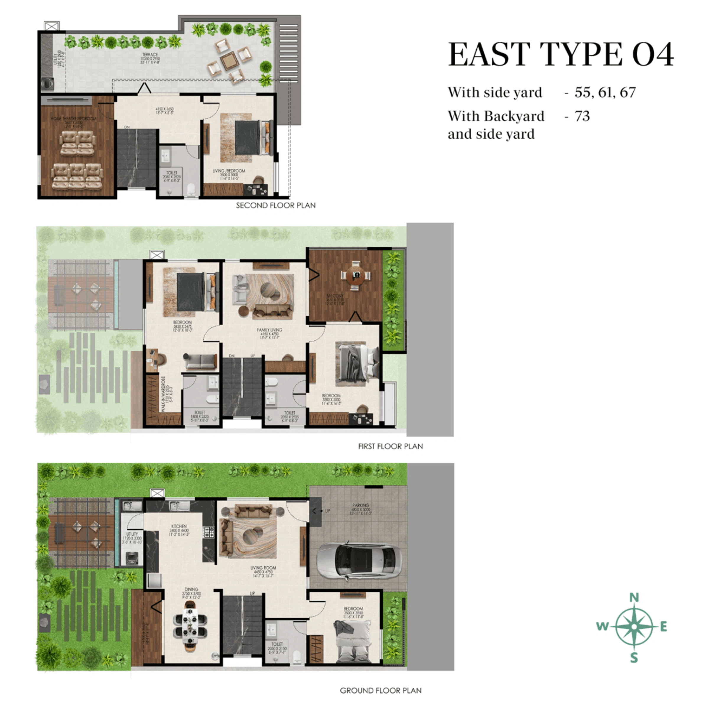 Unit plan - 2450 sq.ft.