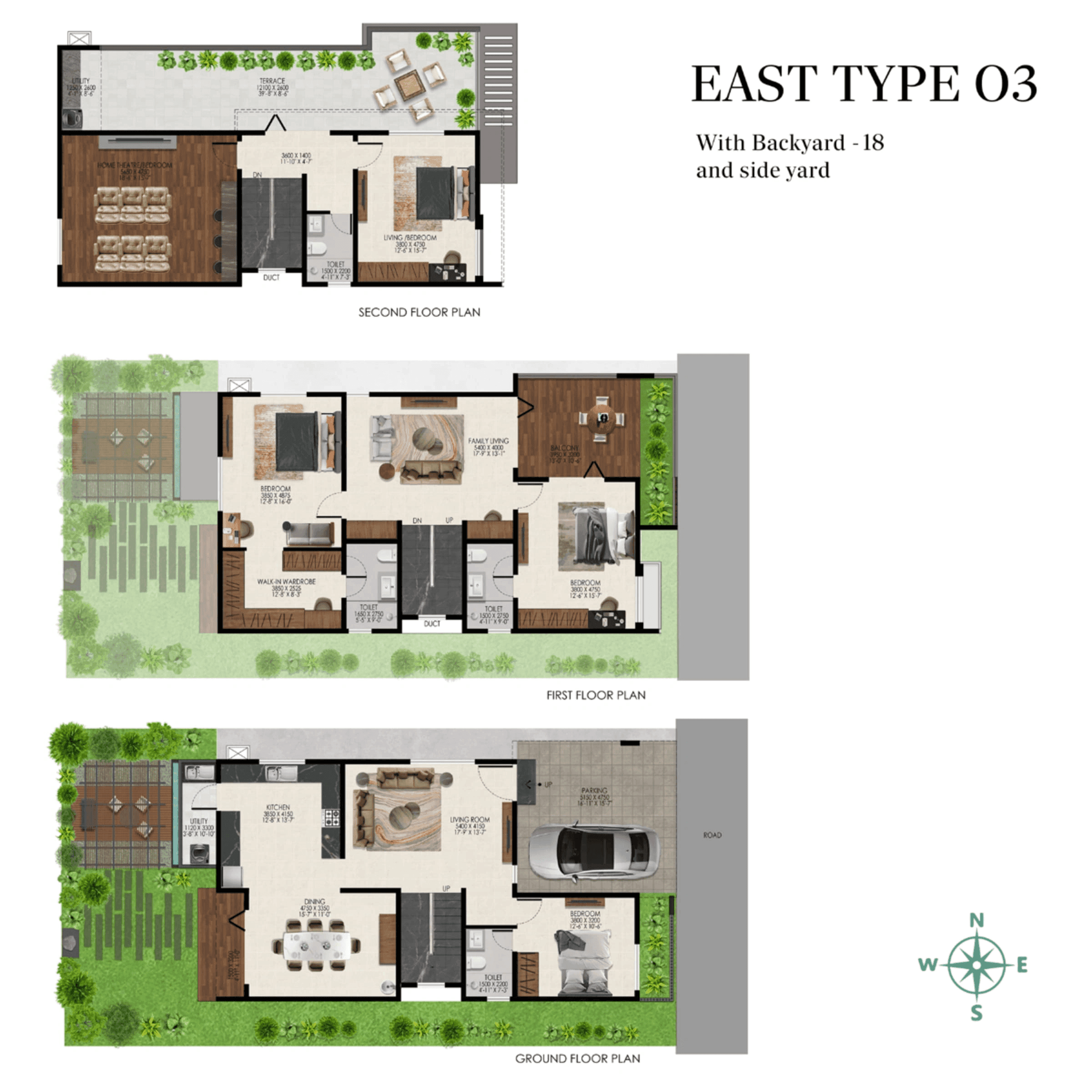 Unit plan - 2100 sq.ft.