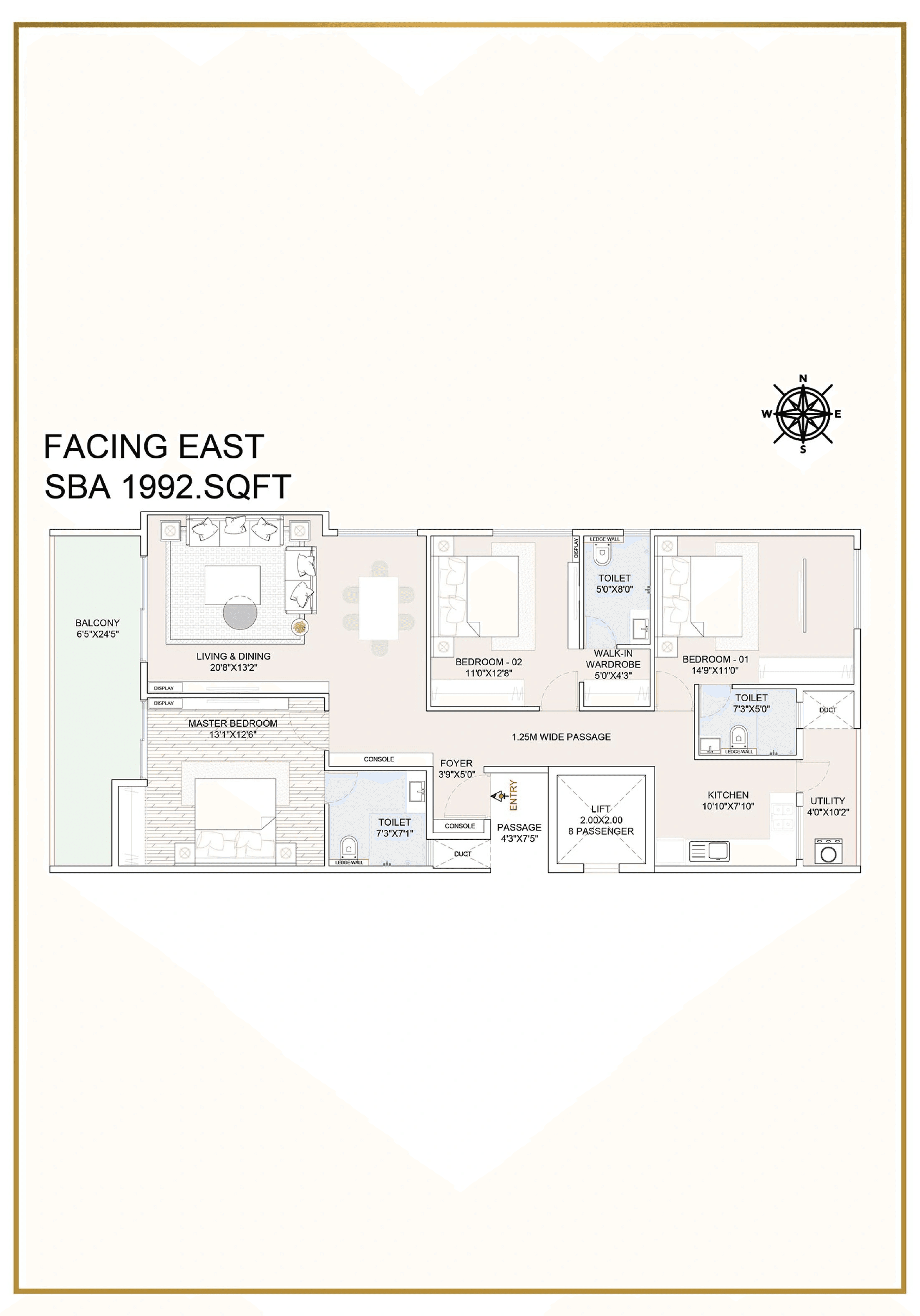 ATCO La Vivant Villaments Unit plan - 1437 sq.ft.