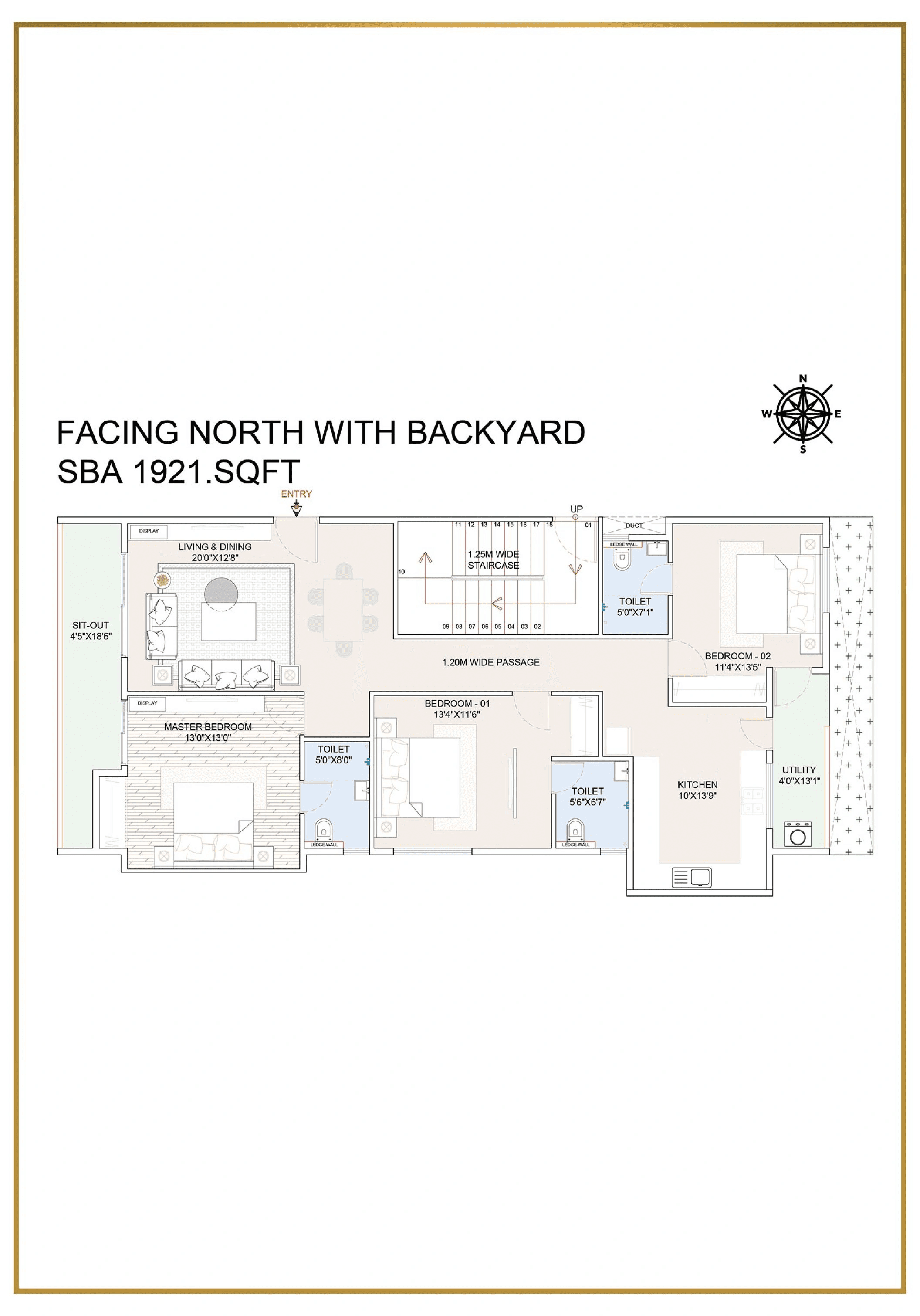 ATCO La Vivant Villaments Unit plan - 1383 sq.ft.