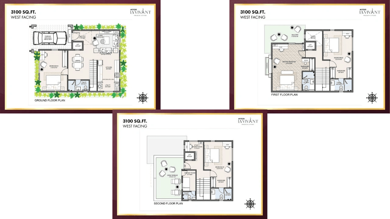 Unit plan - 2542 sq.ft.