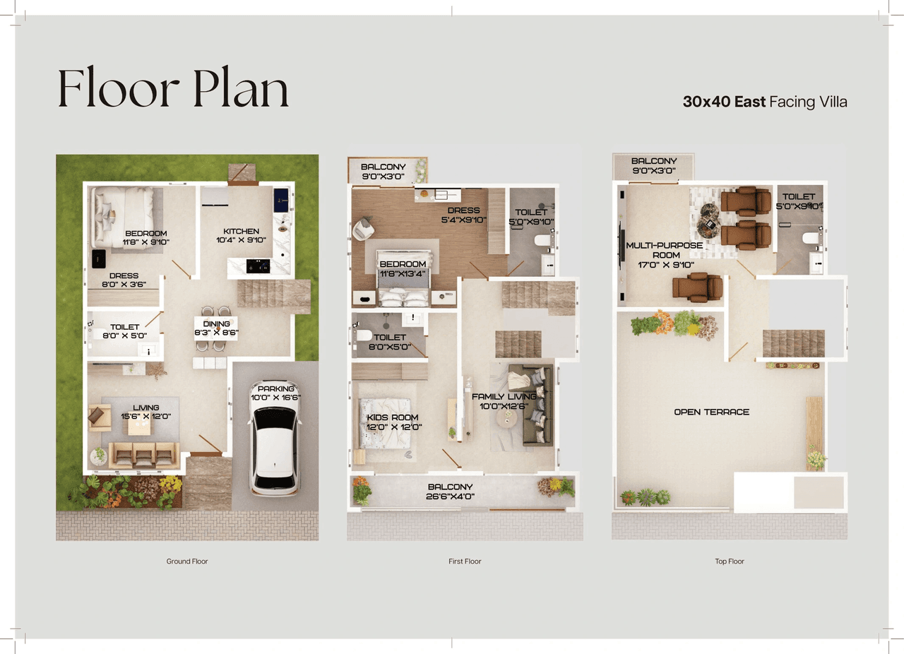 TBC Grand La Pallazo Unit plan - 1163 sq.ft.