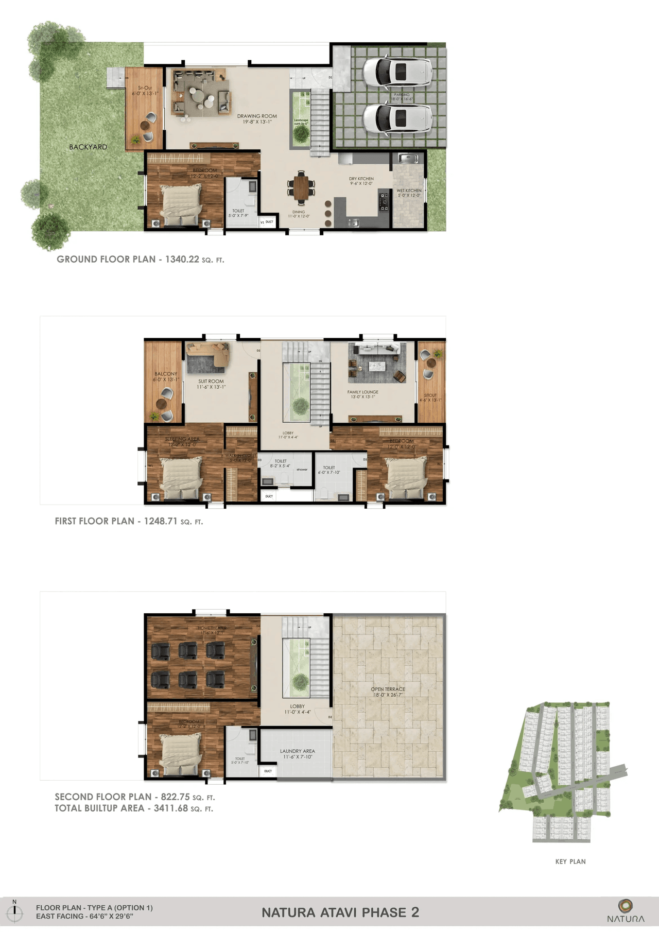 Natura Atavi Phase II Unit plan - 1903 sq.ft.