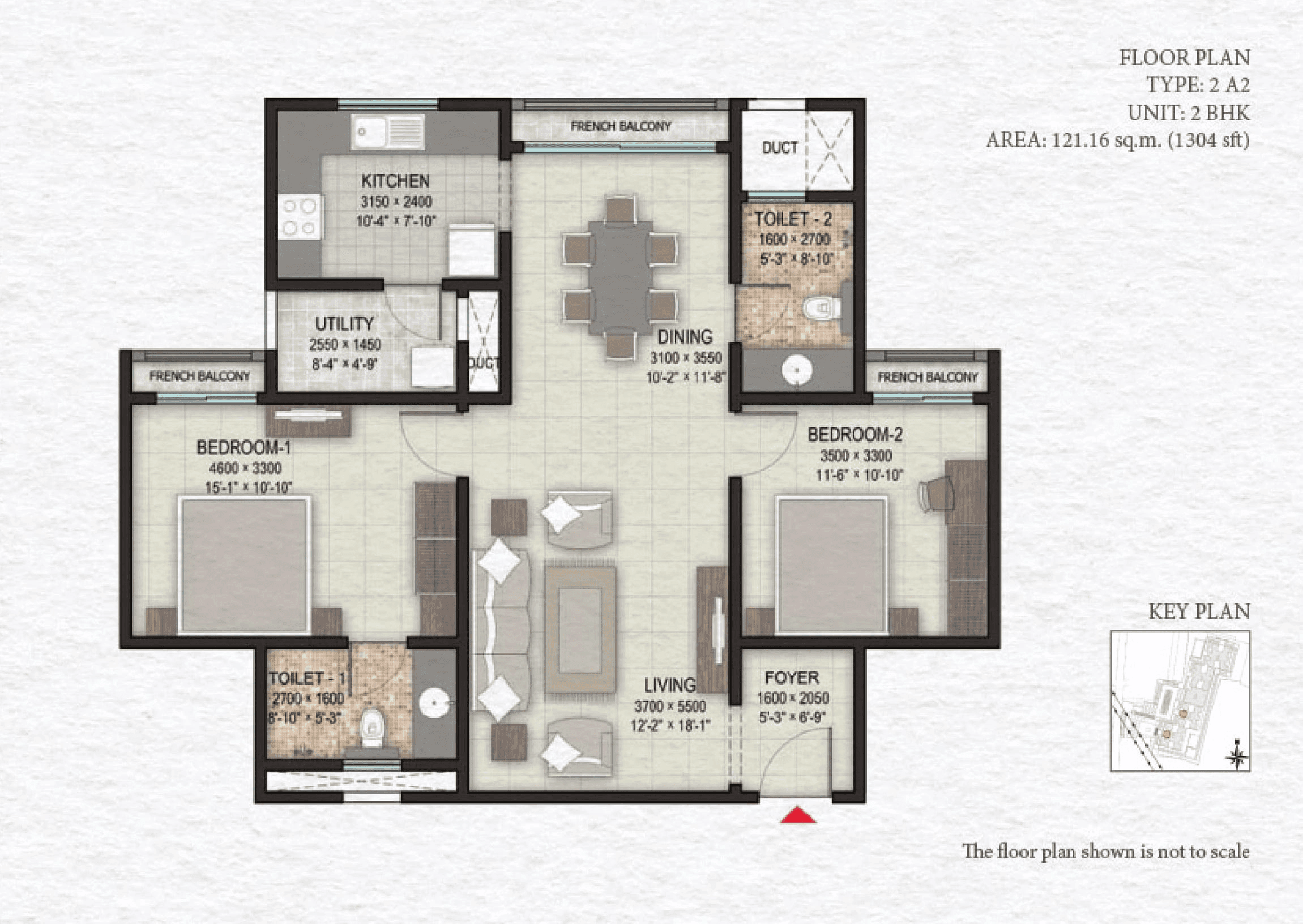 Unit plan - 917 sq.ft.
