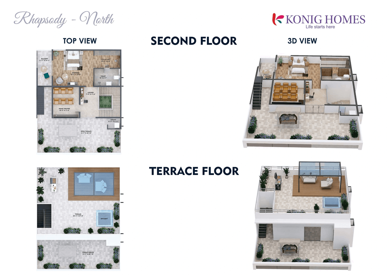 Konig Fortune County Unit plan - 1938 sq.ft.
