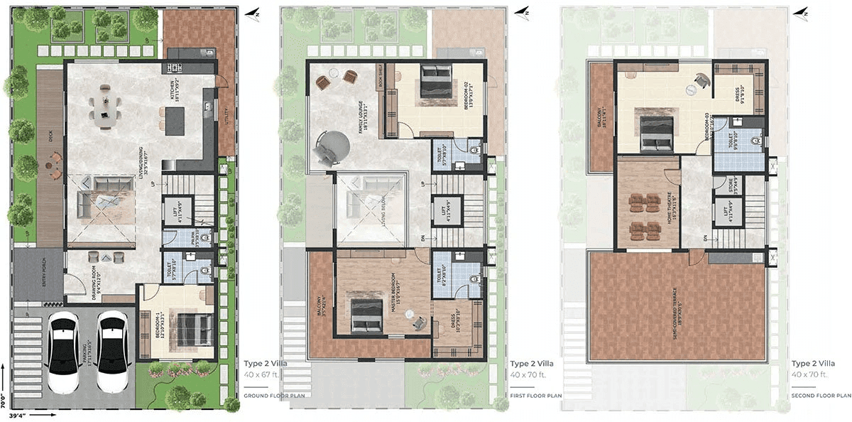 Capstone The Midsummer Rain Unit plan - 3878 sq.ft.