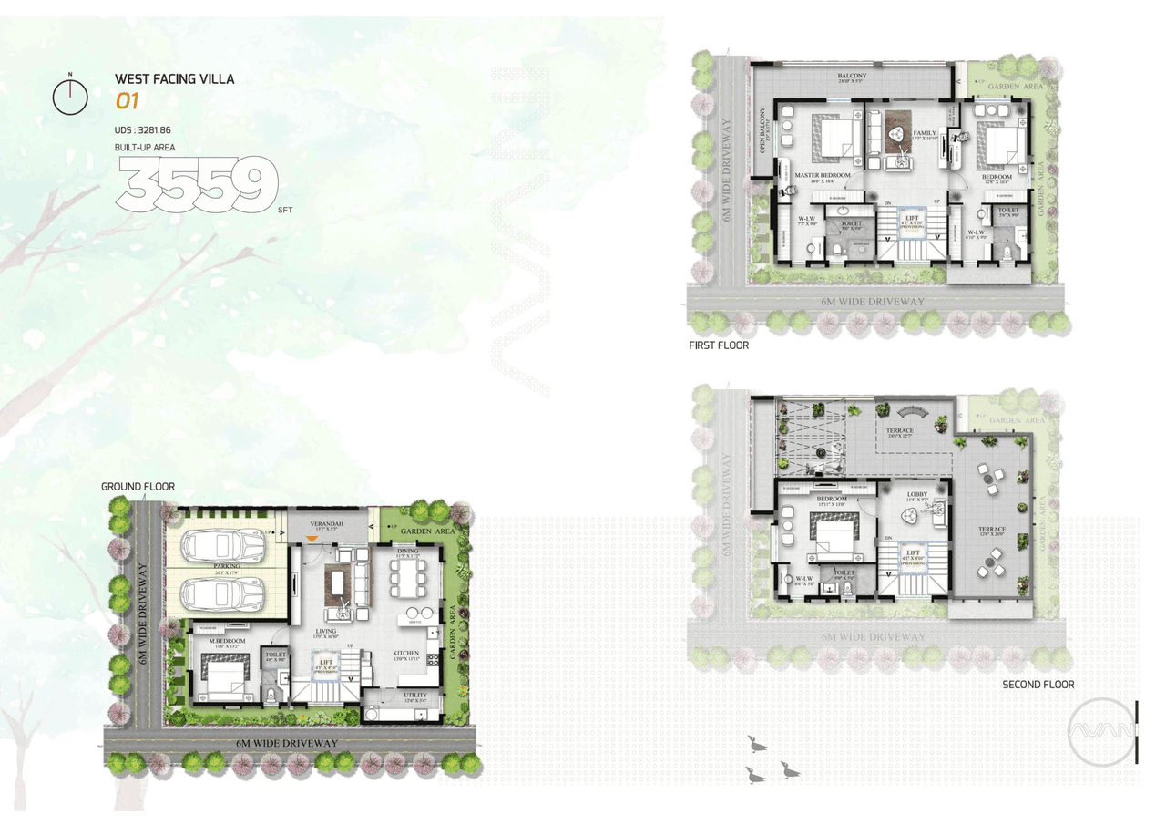 Allure Avani Unit plan - 2490 sq.ft.