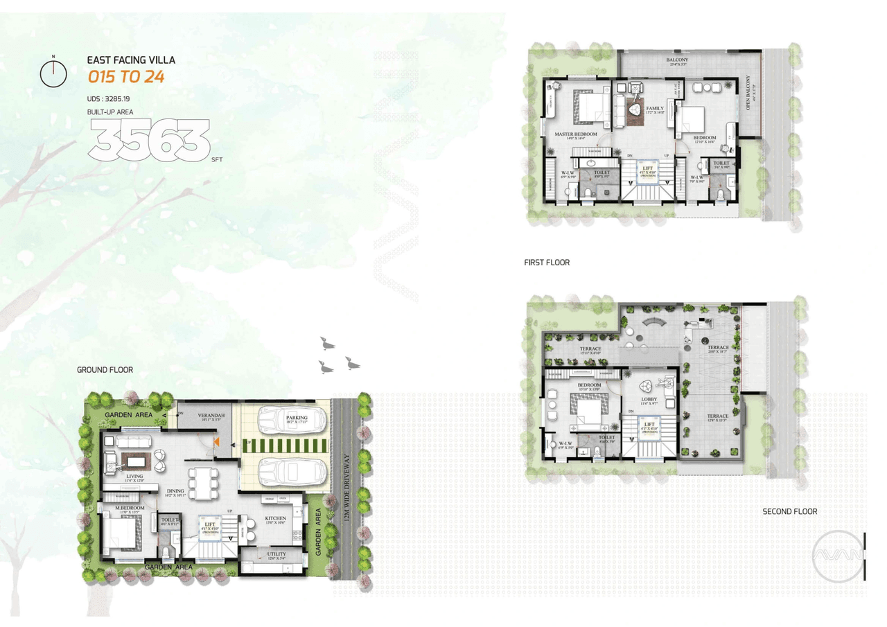 Allure Avani Unit plan - 2494 sq.ft.