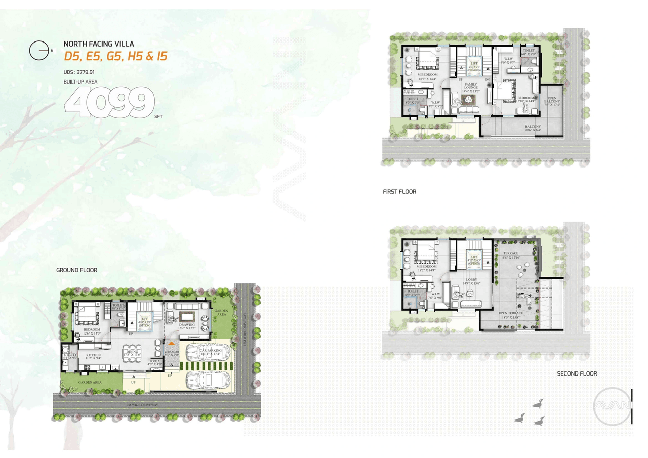 Allure Avani Unit plan - 2869 sq.ft.