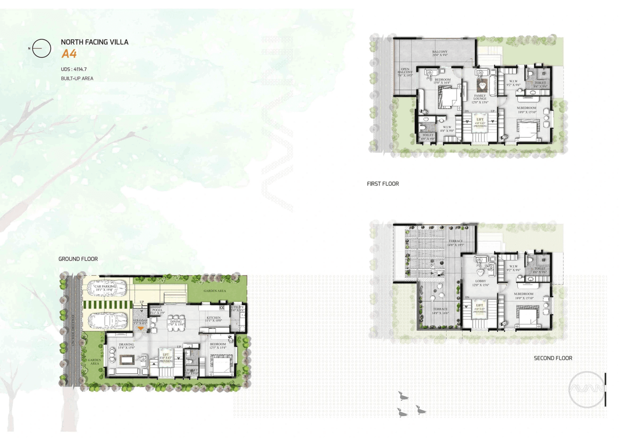 Allure Avani Unit plan - 3158 sq.ft.