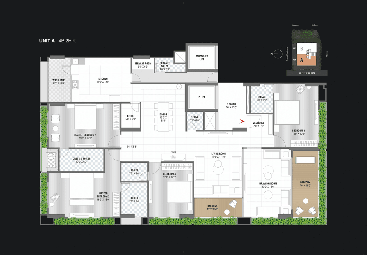 The Whitecraft Unit plan - 2808 sq.ft.