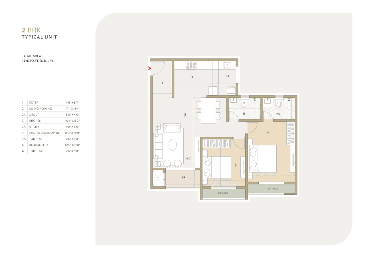 Goyal Orchid Life Unit plan - 794 sq.ft.