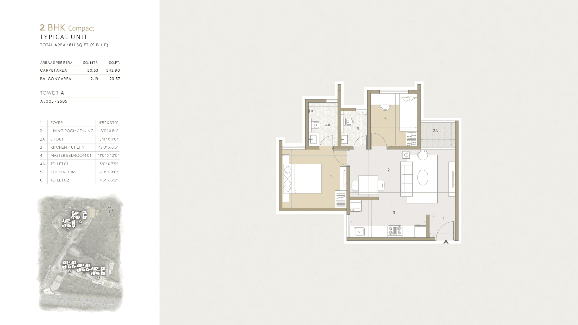 Unit plan - 527 sq.ft.