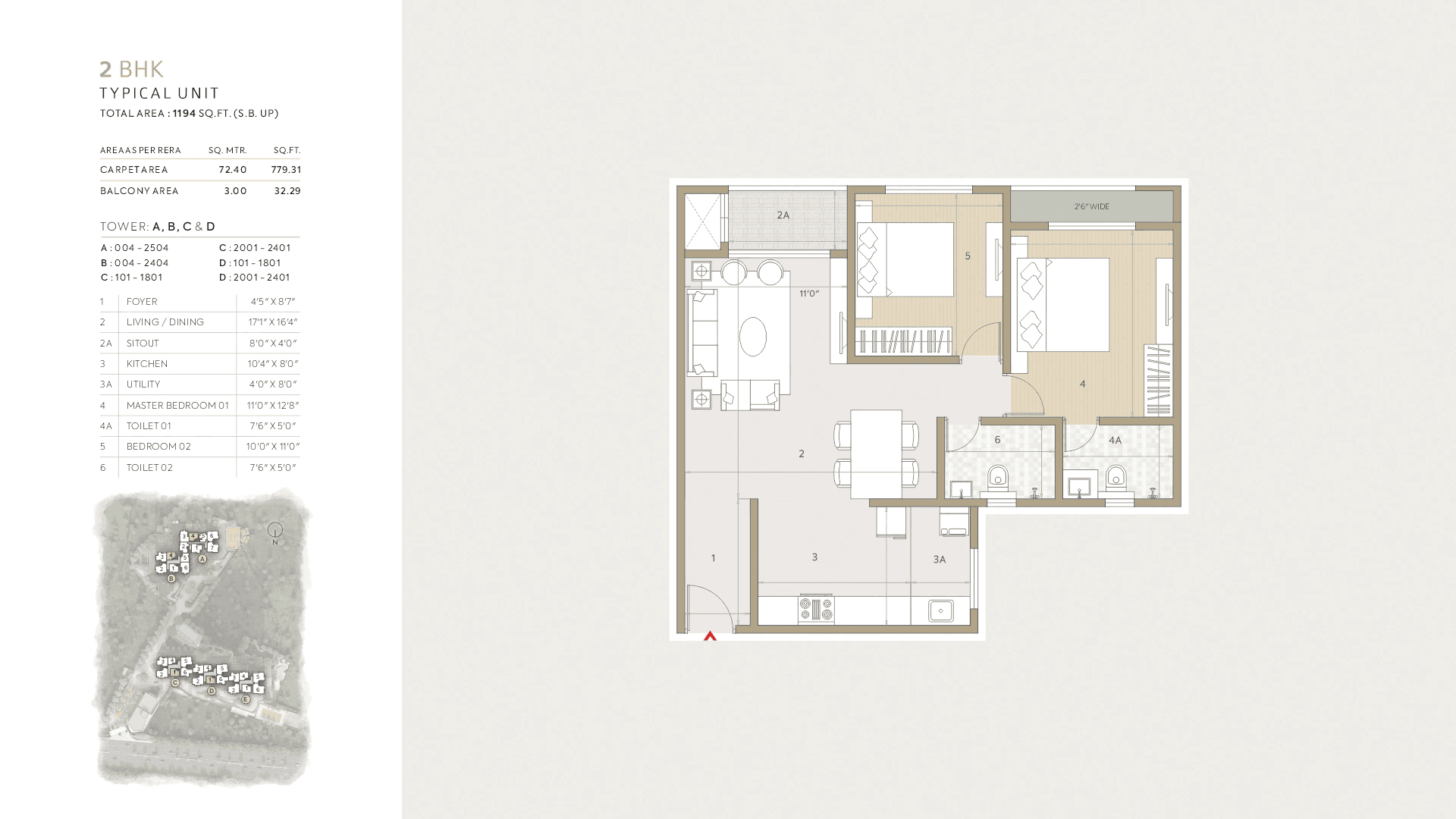 Unit plan - 776 sq.ft.