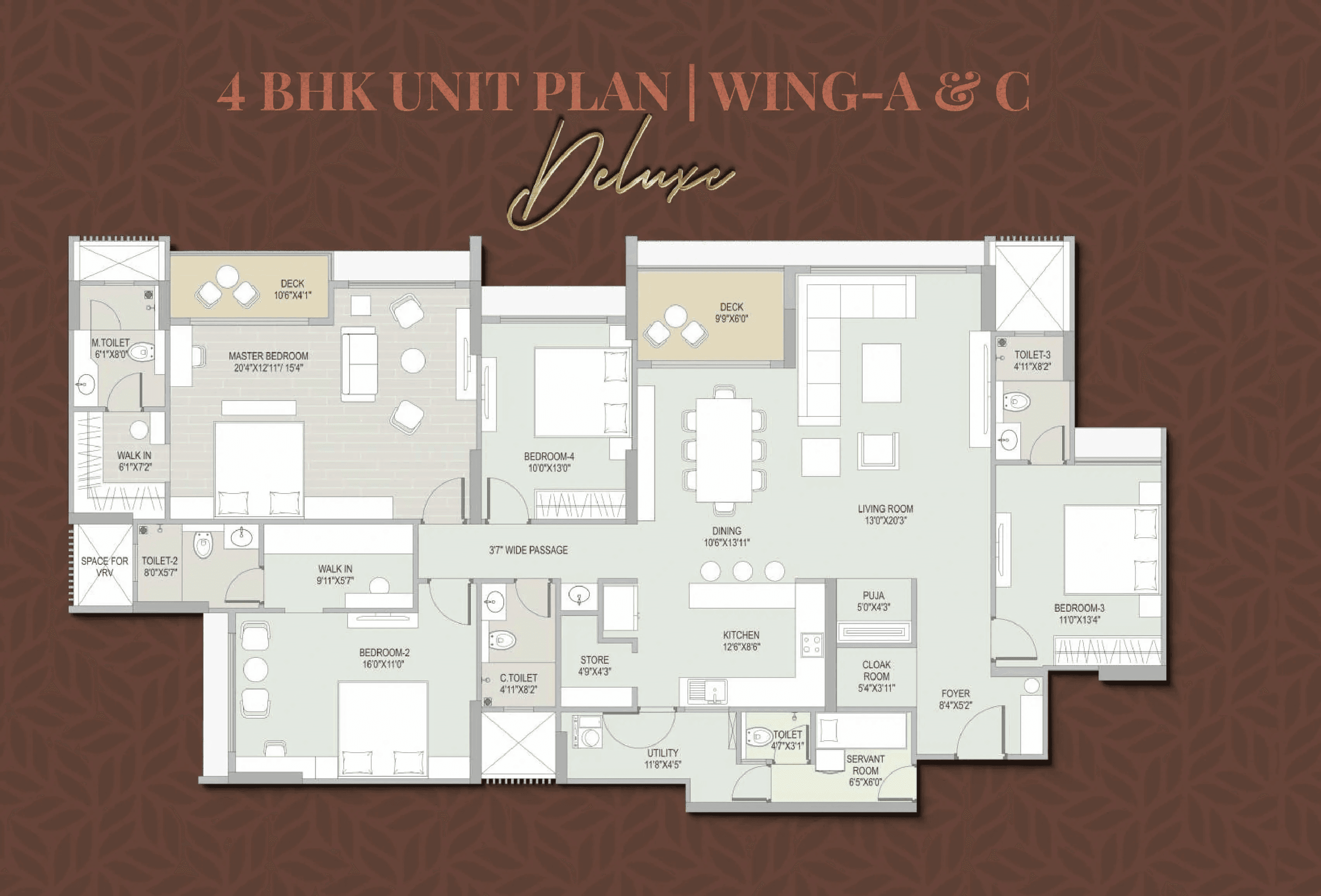 Unit plan - 2063 sq.ft.