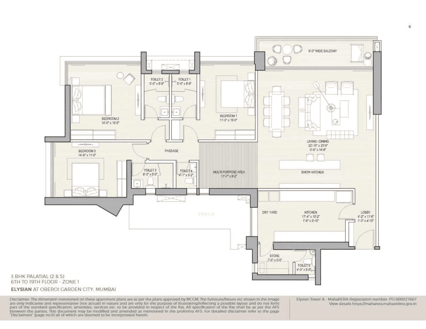 Unit plan - 1950 sq.ft.