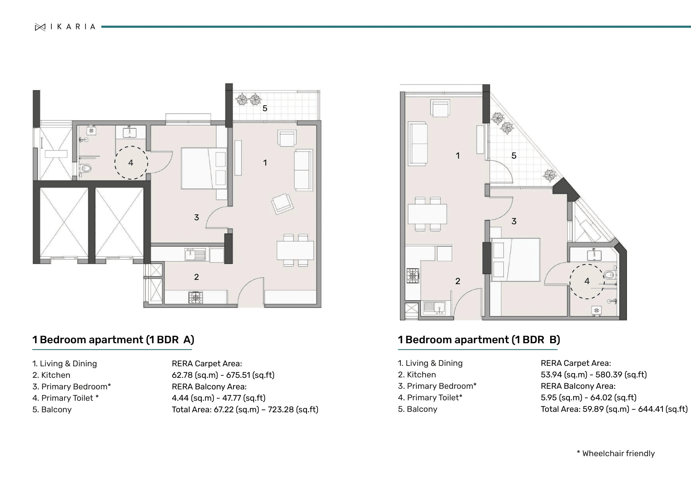 Unit plan - 604 sq.ft.