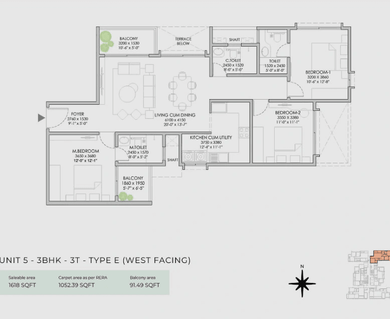 NBR Soul of the Seasons Unit plan - 1135 sq.ft.