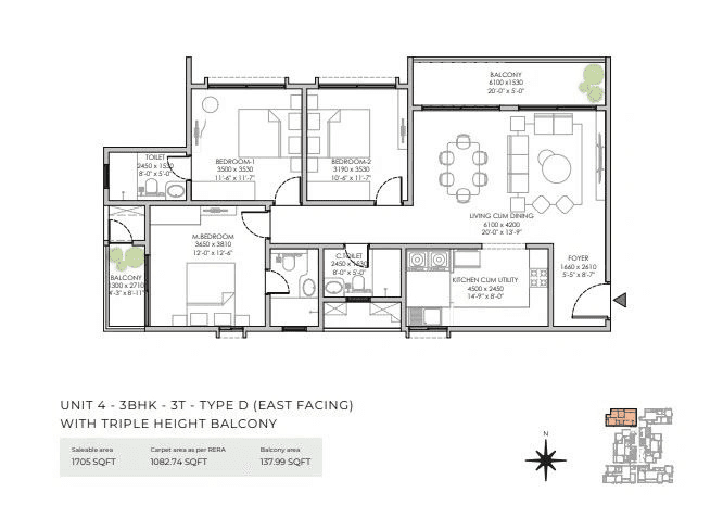 NBR Soul of the Seasons Unit plan - 1193 sq.ft.