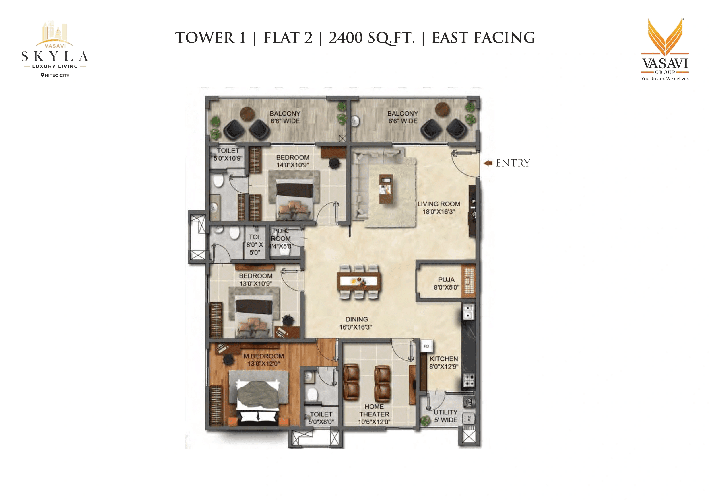 Unit plan - 1414 sq.ft.