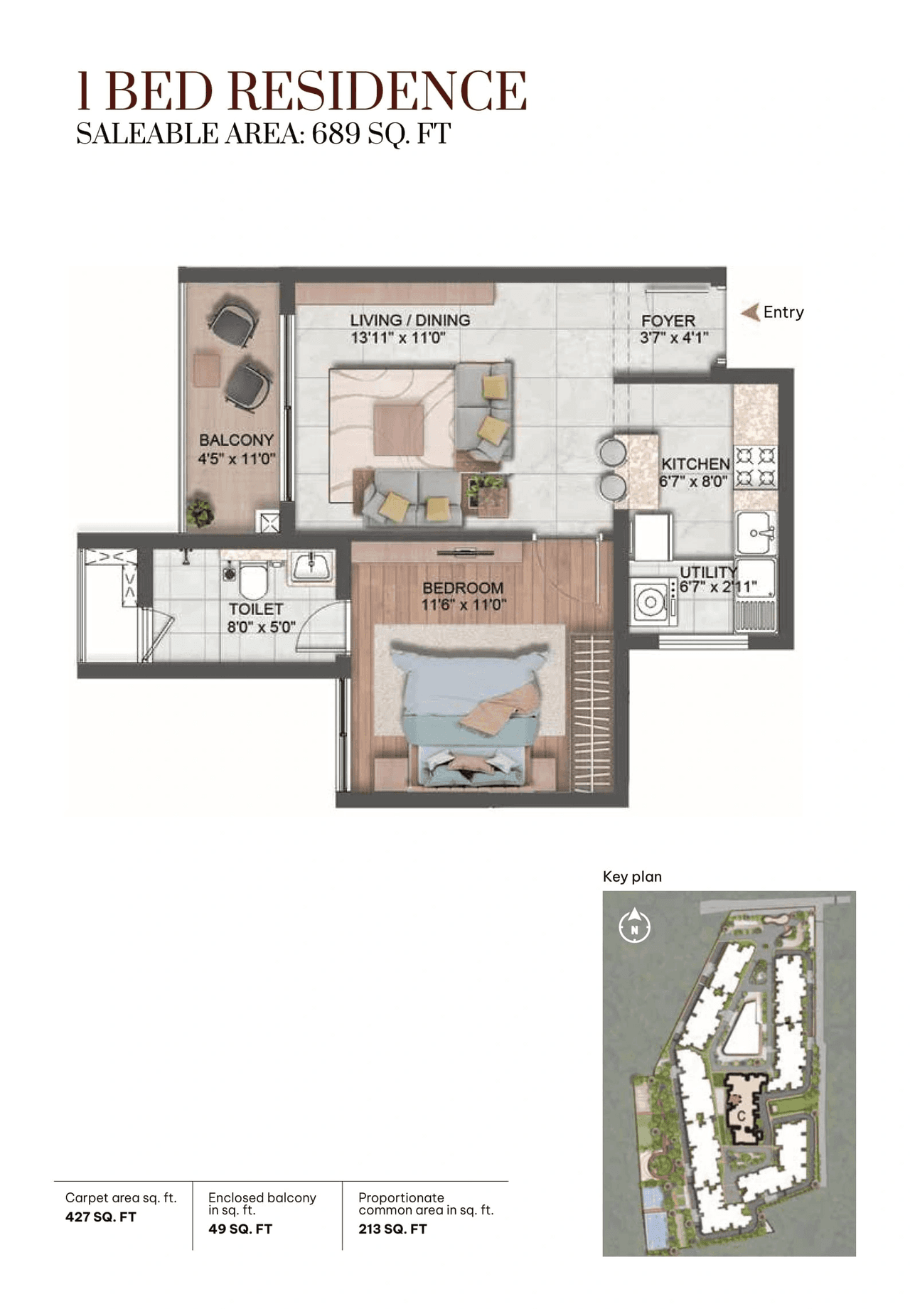 CKPC Winds of Change Unit plan - 475 sq.ft.