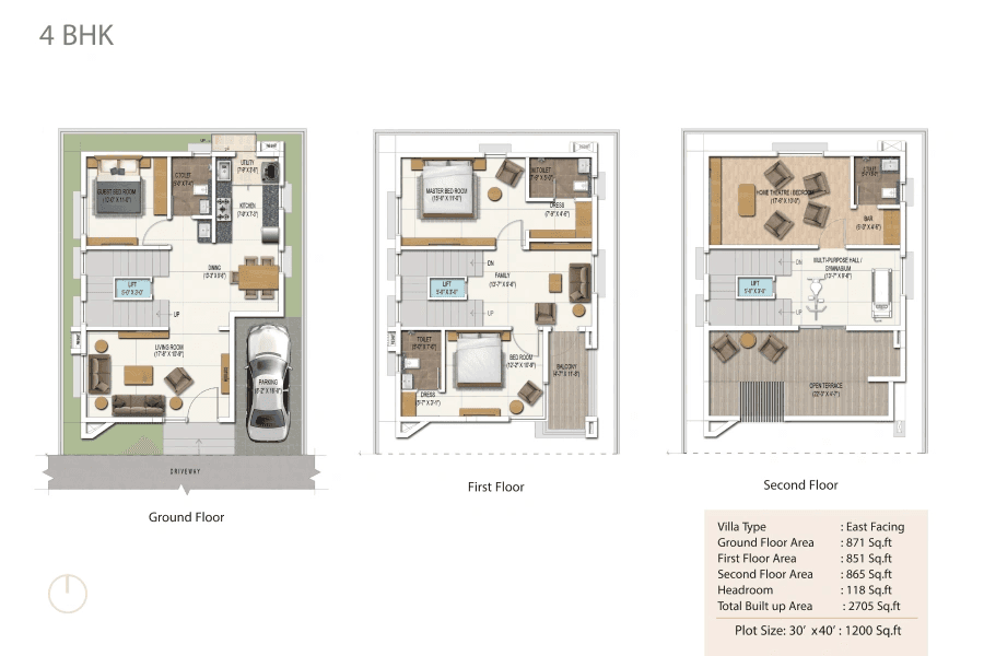 Unit plan - 1200 sq.ft.