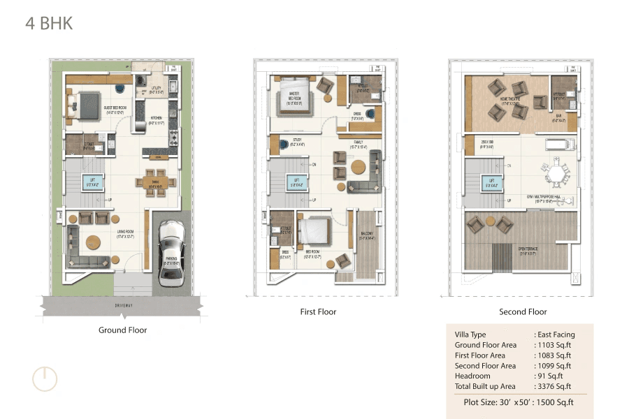 DSR Elixir Unit plan - 1500 sq.ft.