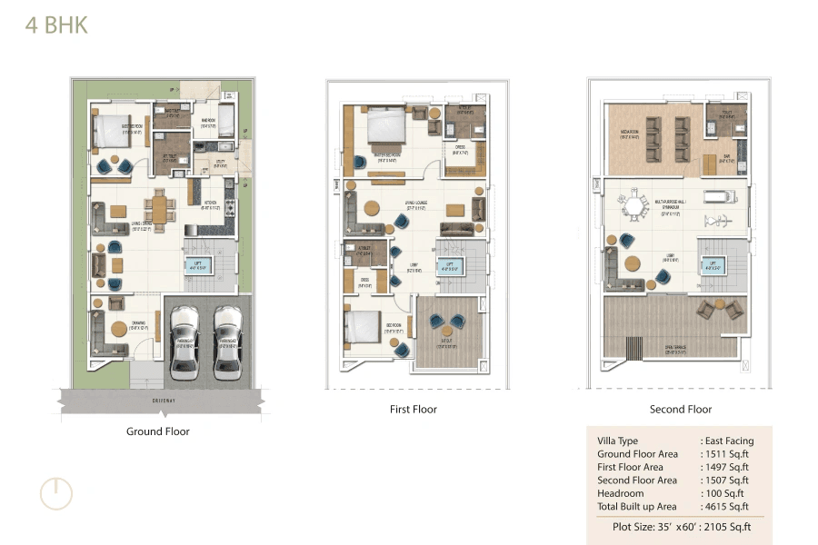 DSR Elixir Unit plan - 2105 sq.ft.
