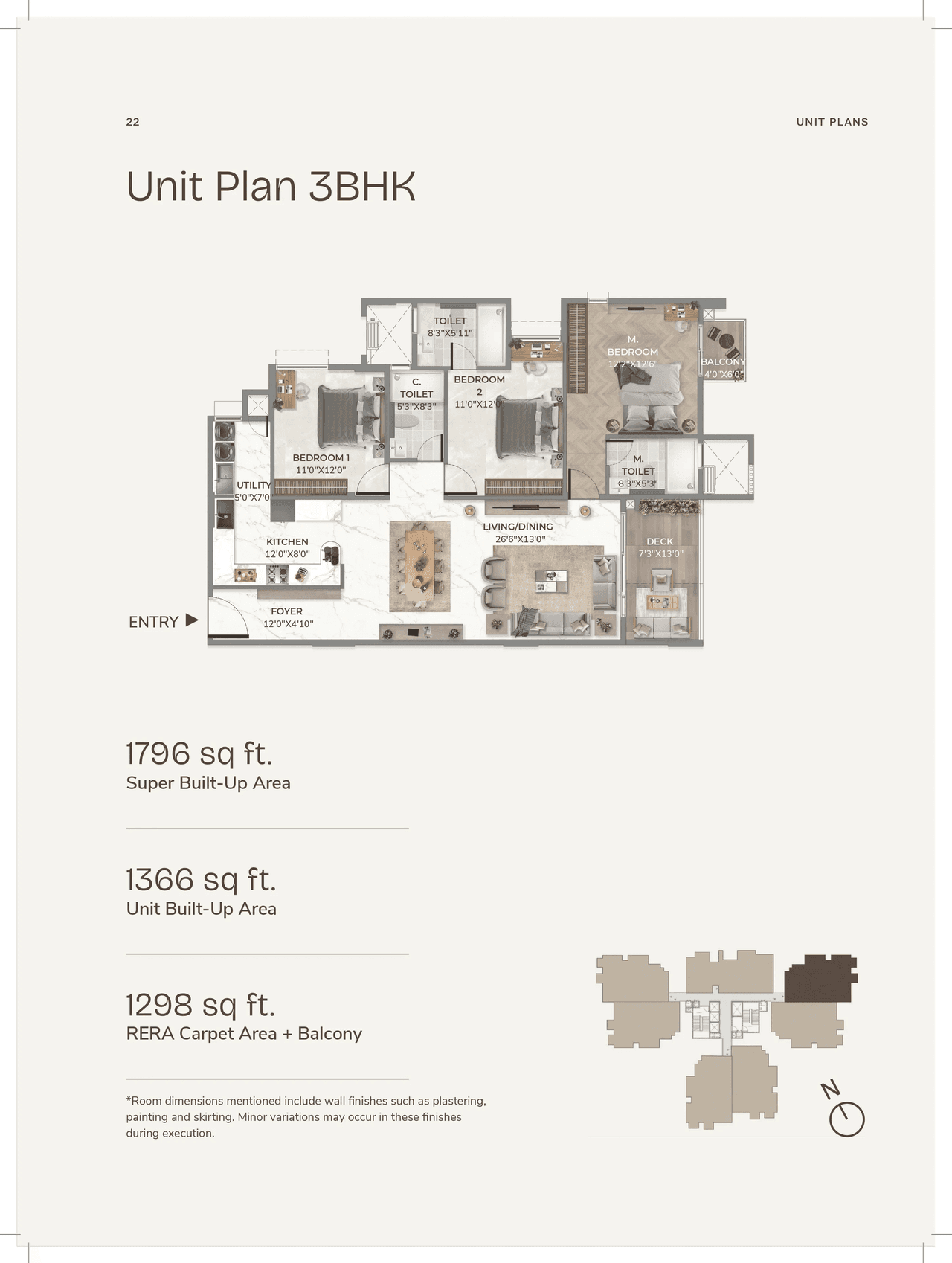 Disha Symphony Heights Unit plan - 1257 sq.ft.