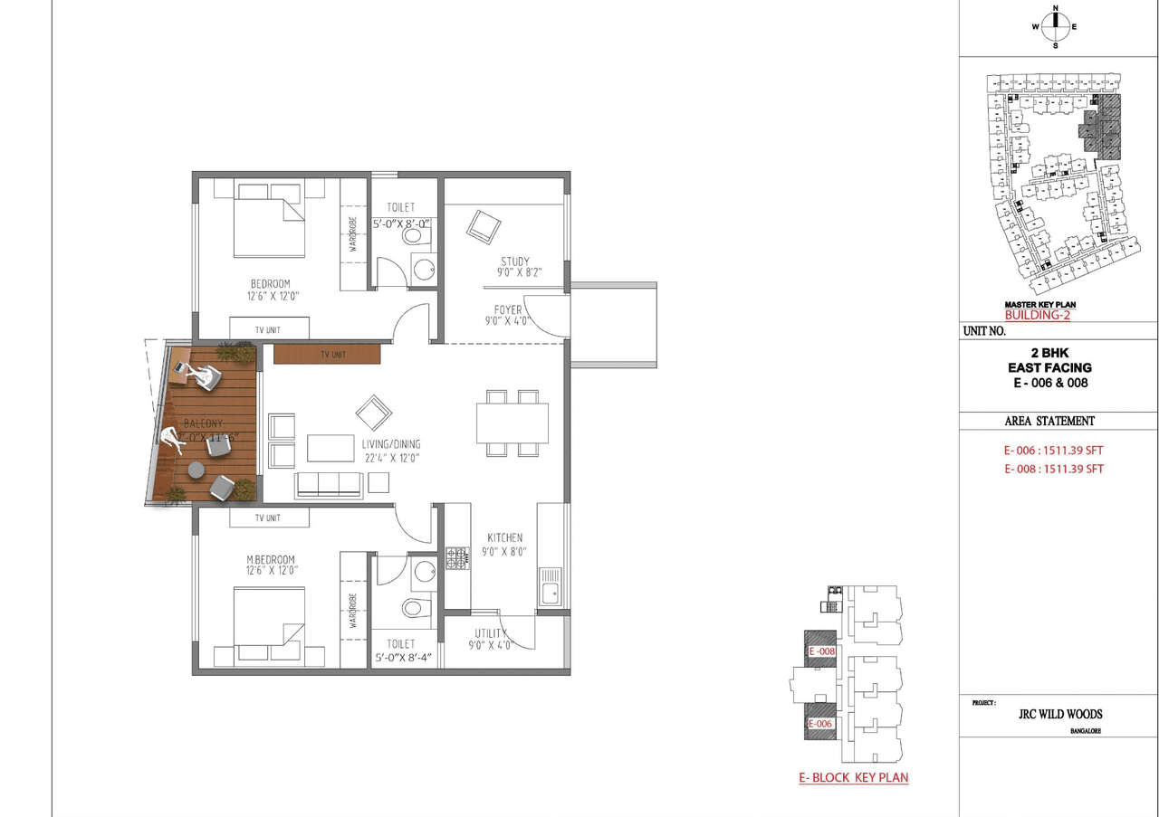 JRC Wild Woods Unit plan - 1011 sq.ft.