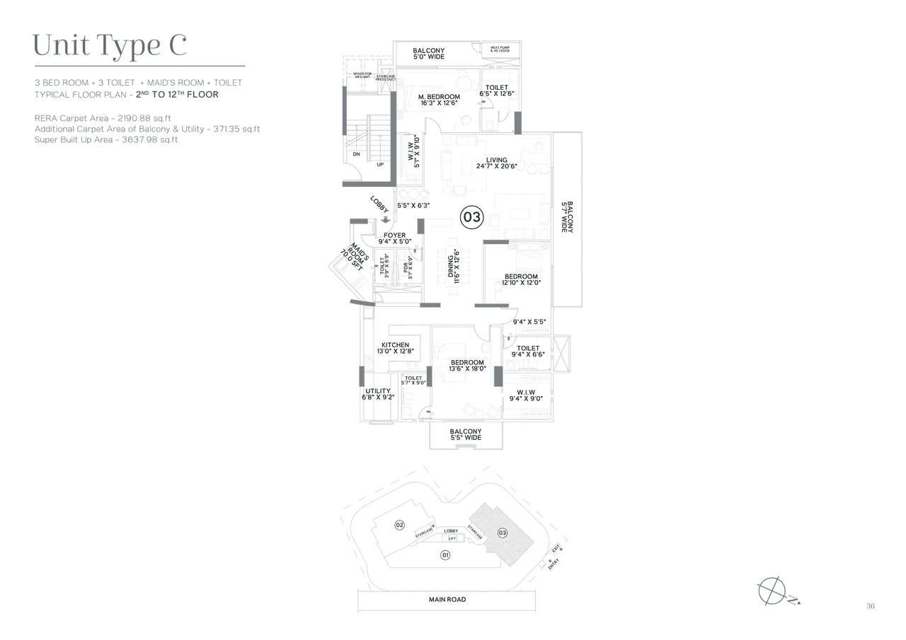 SKAV Grande Unit plan - 2546 sq.ft.