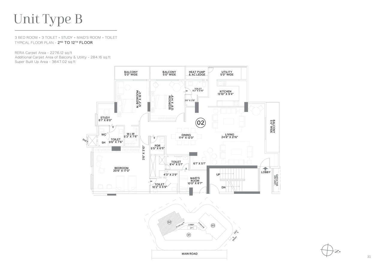 SKAV Grande Unit plan - 2552 sq.ft.