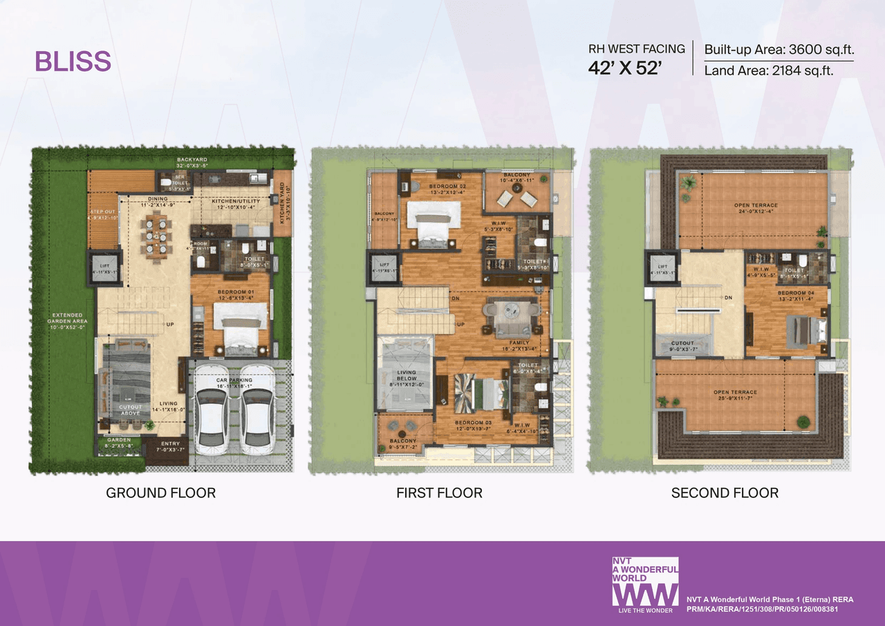 NVT A Wonderful World Unit plan - 2184 sq.ft.