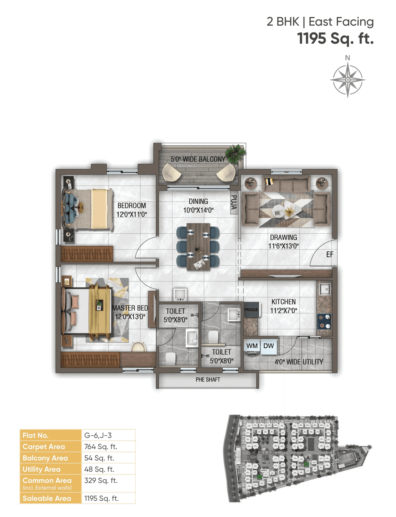 GHR Callisto Unit plan - 764 sq.ft.