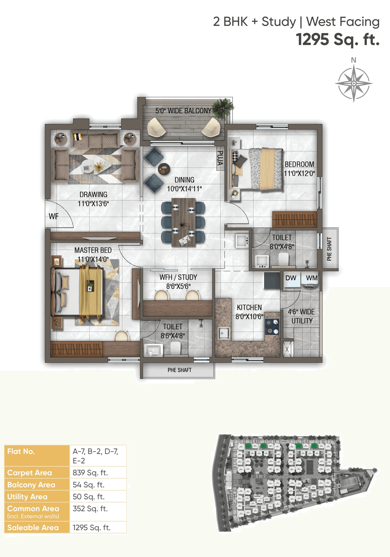 GHR Callisto Unit plan - 848 sq.ft.