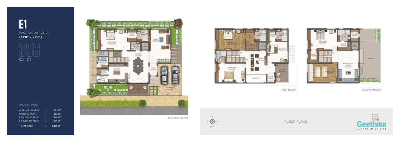 Supadha Geethika Unit plan - 3222 sq.ft.