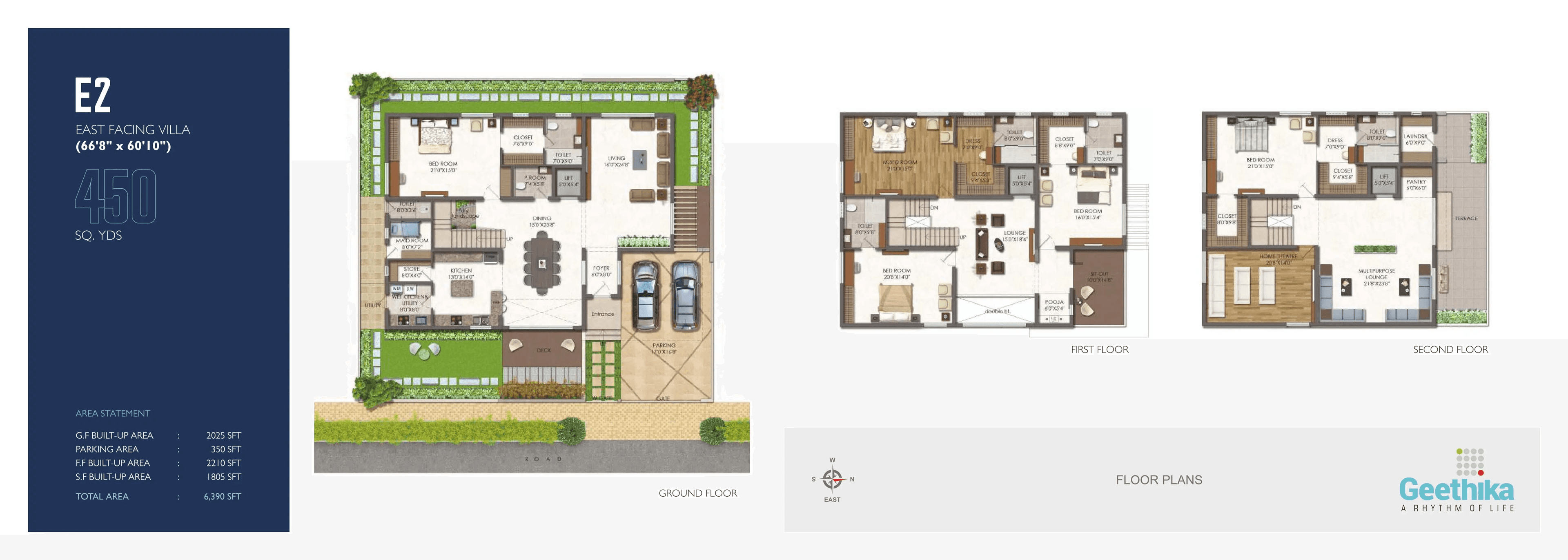 Unit plan - 4050 sq.ft.