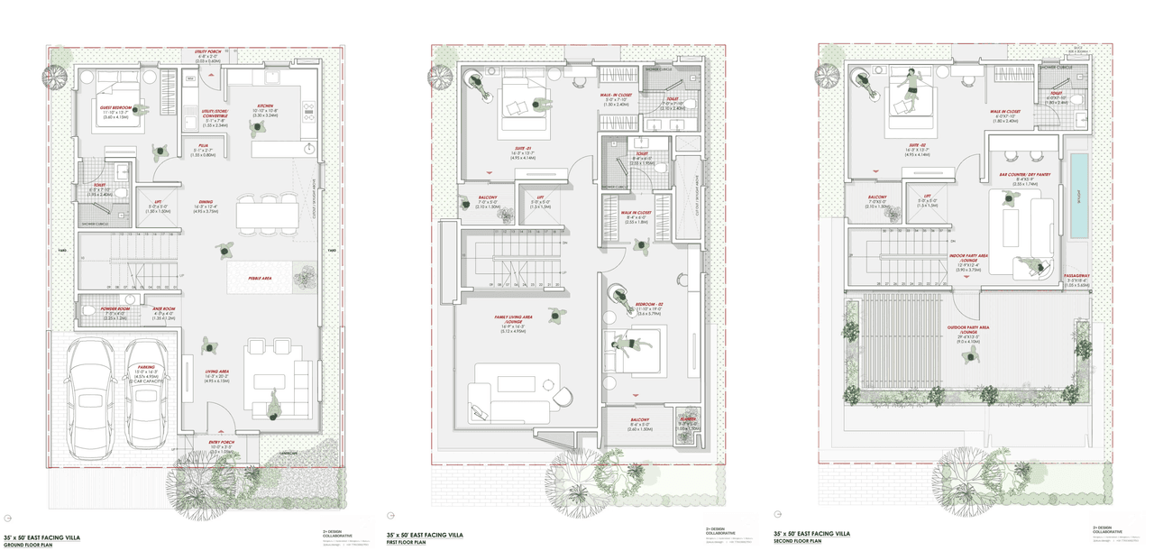 Merusri Antelopes Unit plan - 1750 sq.ft.