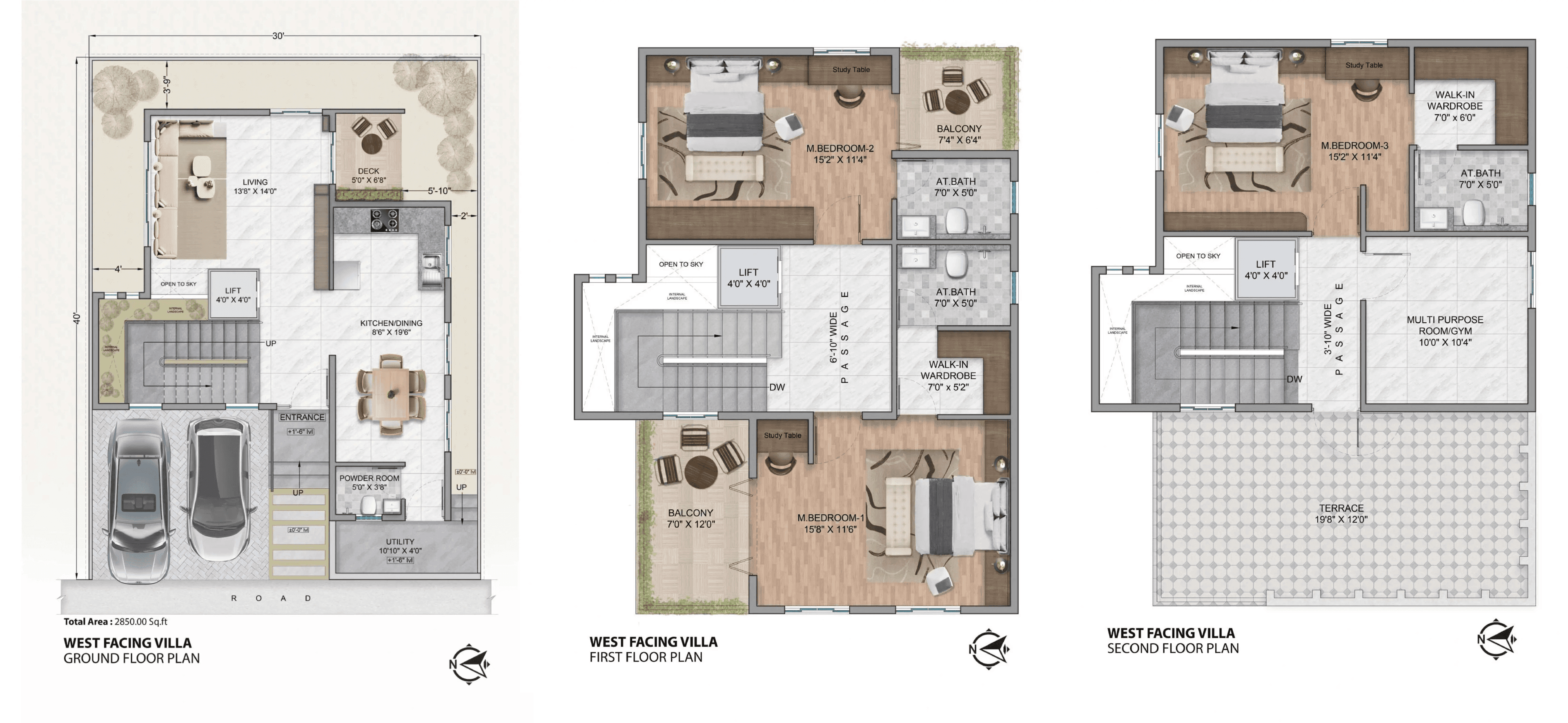 Unit plan - 1200 sq.ft.
